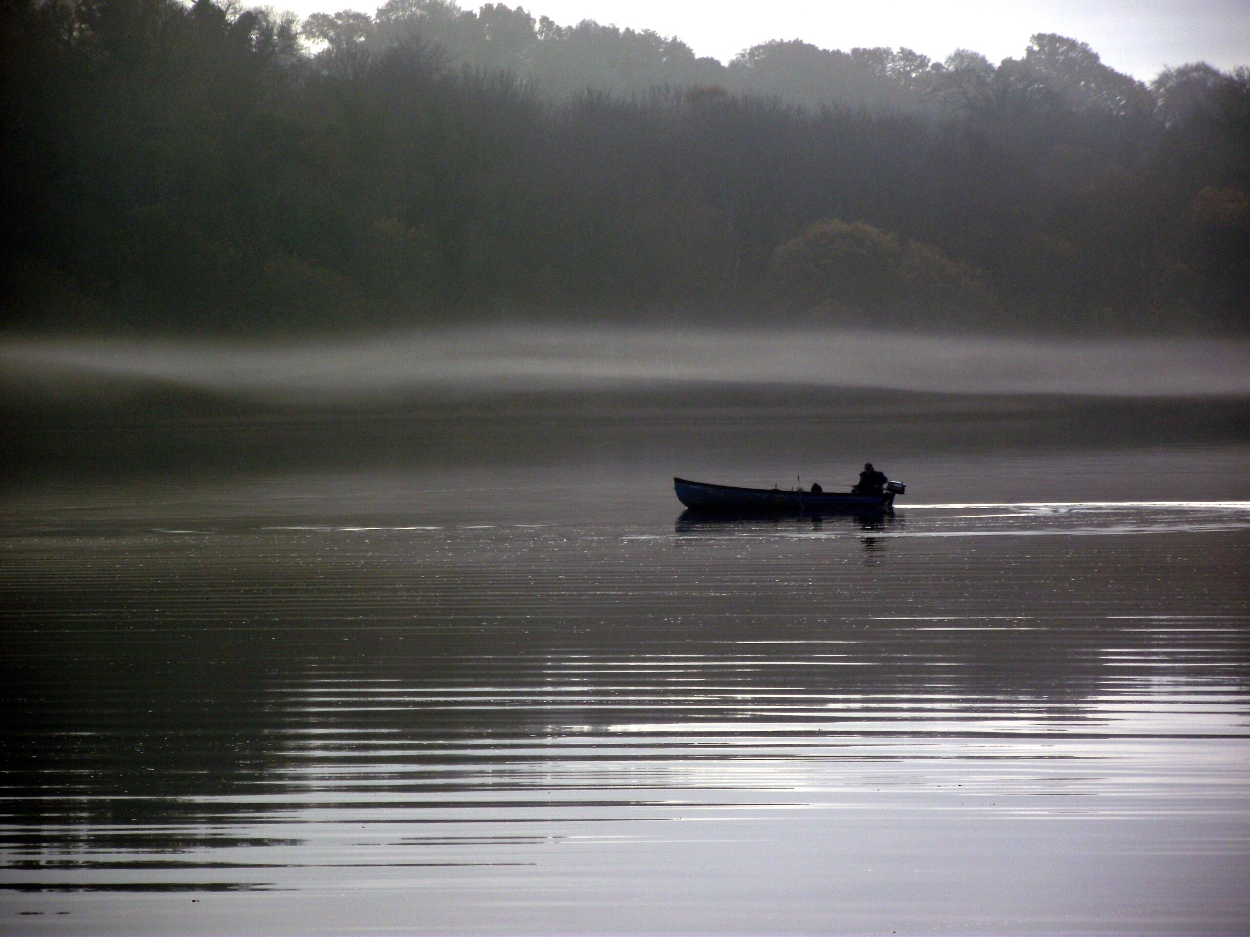 Lone Fisherman on Lough Rynn © Aaron McGuinness