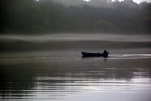 Lone Fisherman on Lough Rynn © Aaron McGuinness